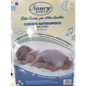 CUSCINO ANTISOFFOCO PER LETTINO 45X32