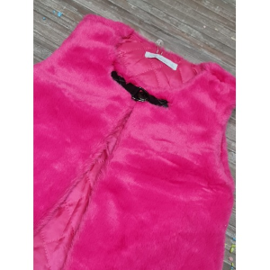 PELLICCIOTTO SMANICATO 4 ANNI FUXIA