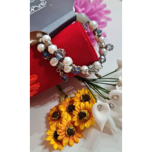 BRACCIALE CON PERLE IN VETRO