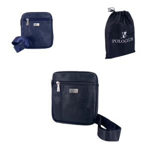 BORSA TRACOLLA UOMO POLO CLUB NERO 