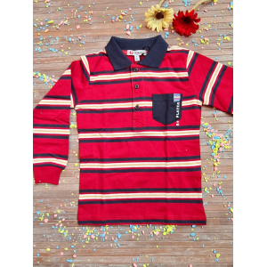 POLO IN COTONE A RIGHE YOURS 3/7 ANNI