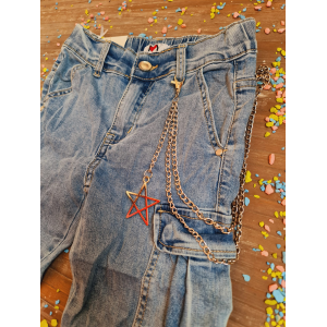 JEANS CARGO BIMBA 8/16 ANNI