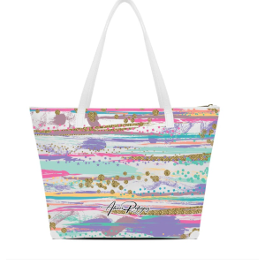 SHOPPER MAXI BIANCA ABSTRACT BUSH