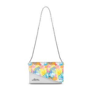 BORSETTA ELEGANCE BIANCA ABSTRACT WATERCOLORES