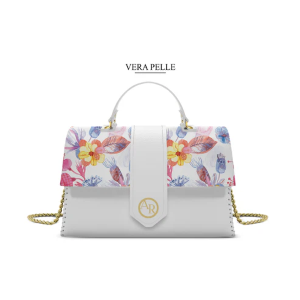 Borsa Bianca Alice Color Flower