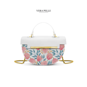 Borsa Bianca Giulia Watercolor Floral