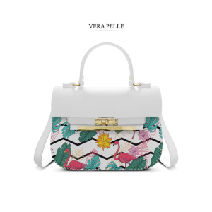 Borsa Bianca Zoe Elegant Tropical