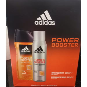 ADIDAS POWER BOOSTER DOCCIASCHIUMA 250 ML E DEODORANTE 150 ML