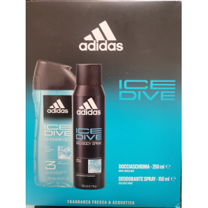 ADIDAS ICE DIVE DOCCIASCHIUMA 250 ML E DEODORANTE 150 ML