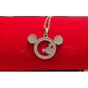 COLLANA STEEL CARTOON MICKEY COLORE ORO