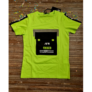 T-SHIRT SMALL GANG VERDE LIME 12 ANNI