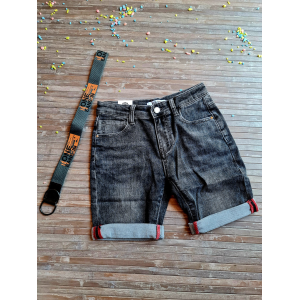 BERMUDA JEANS CON CINTURA RUN BOY