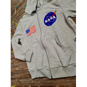 FELPA NASA 10 ANNI CON ZIP